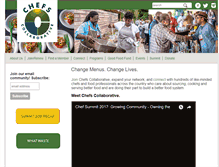 Tablet Screenshot of chefscollaborative.org